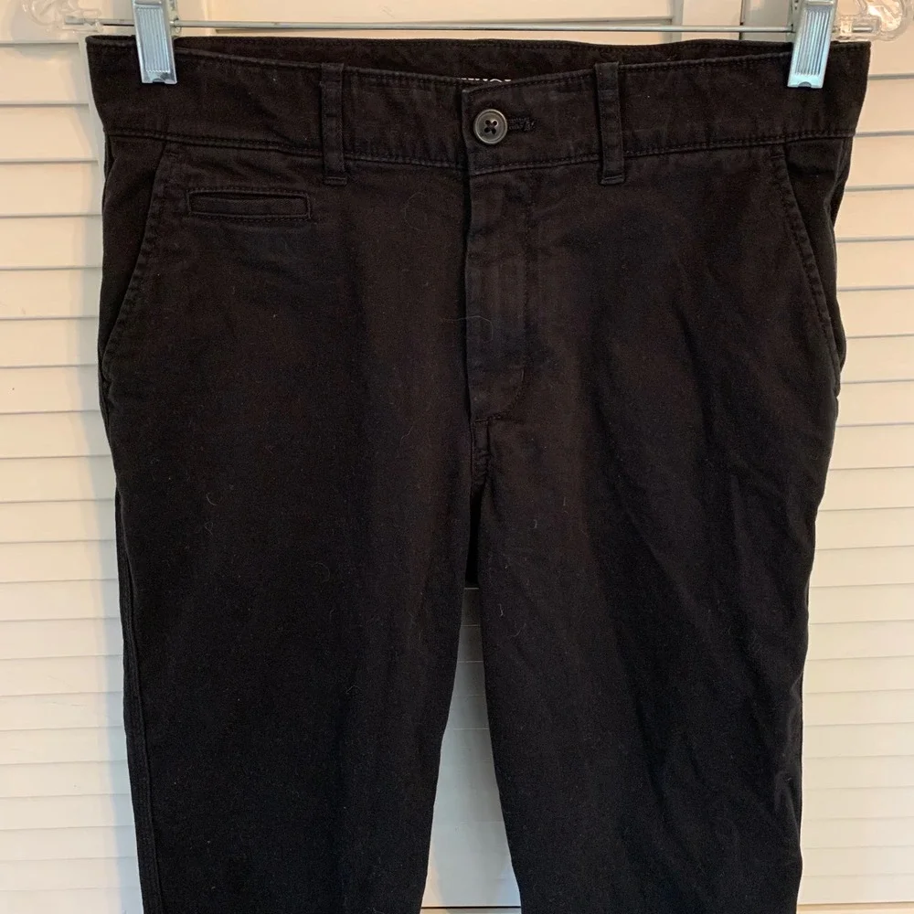 Crewcuts Relaxed Fit Black Chino Pants Kids Boys Size 14 Cotton Adjustable Waist